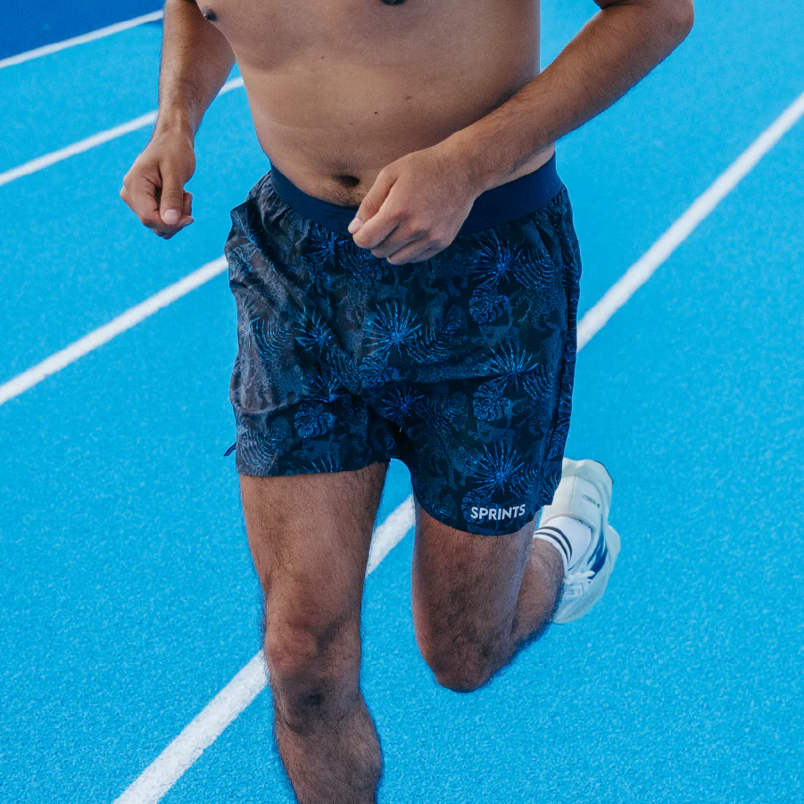 Mens Avigate 5" Fusion Short - Acid Jags Blue - Image 6