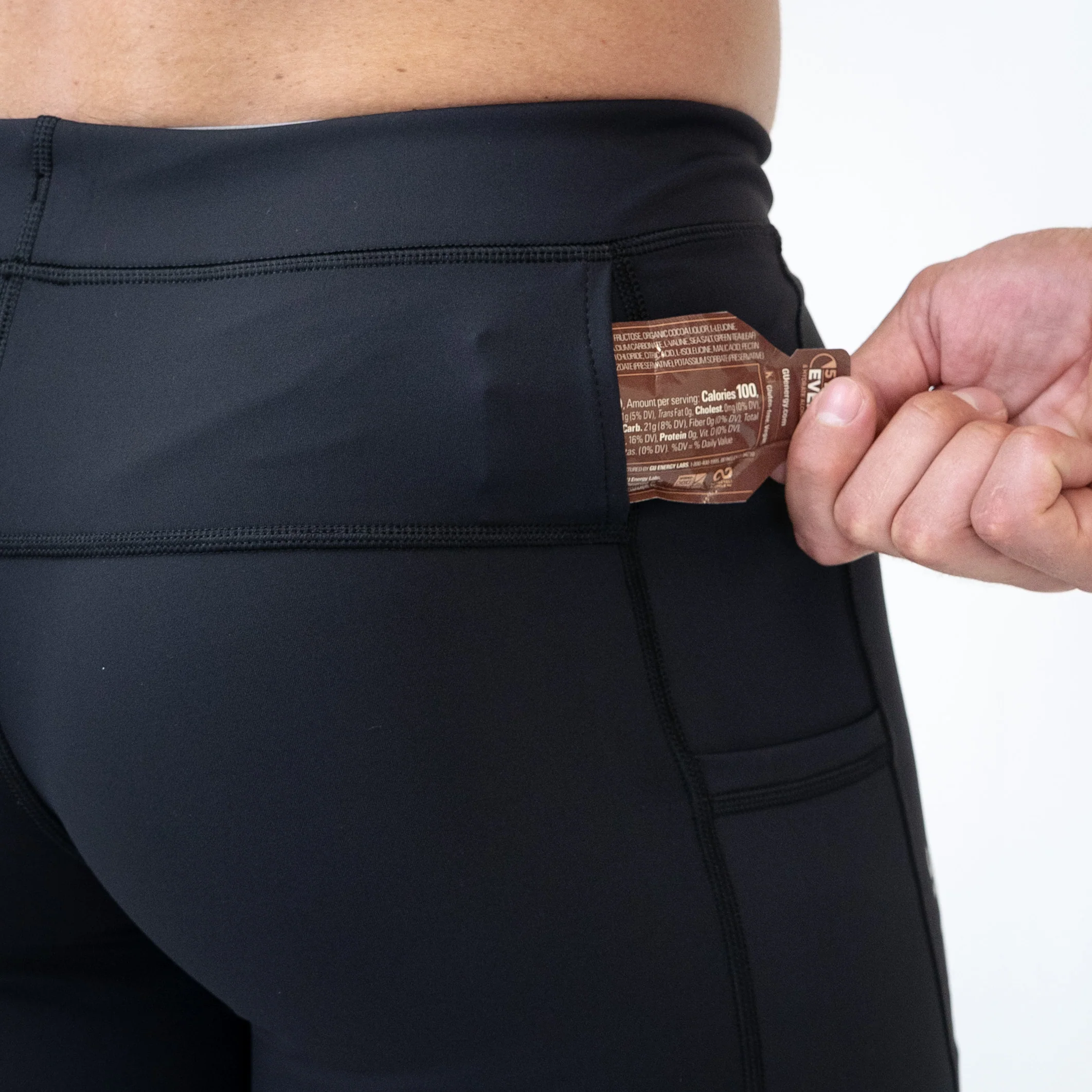 Mens Flexion 8" Compression Short - Stealth Black - Image 7