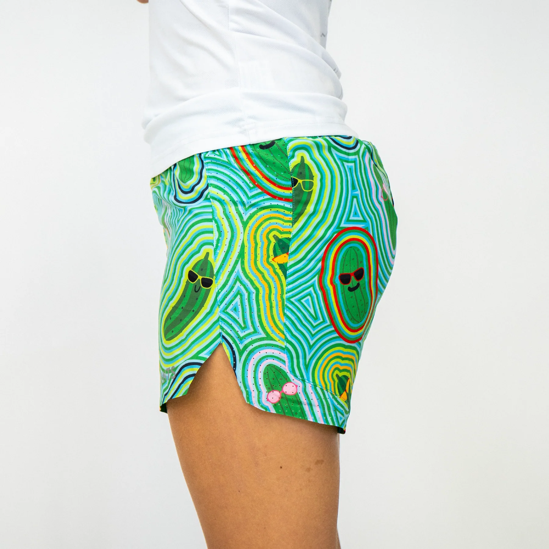 Womens Avigate 4" Mercy Short - Pickle Power - Image 3